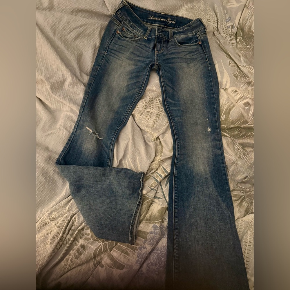American Eagle Outfitters Blue Flare Jeans